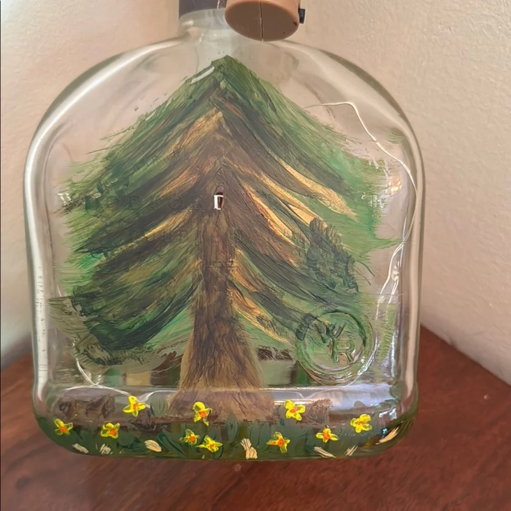 Hand-Painted Fairy Glass Bottle - Picture 3 of 3